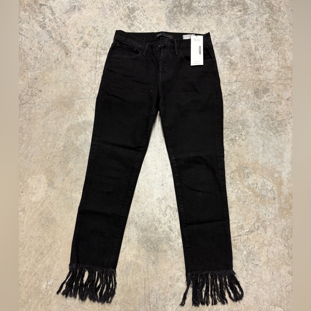 Black‎ Fringed Women's Jeans